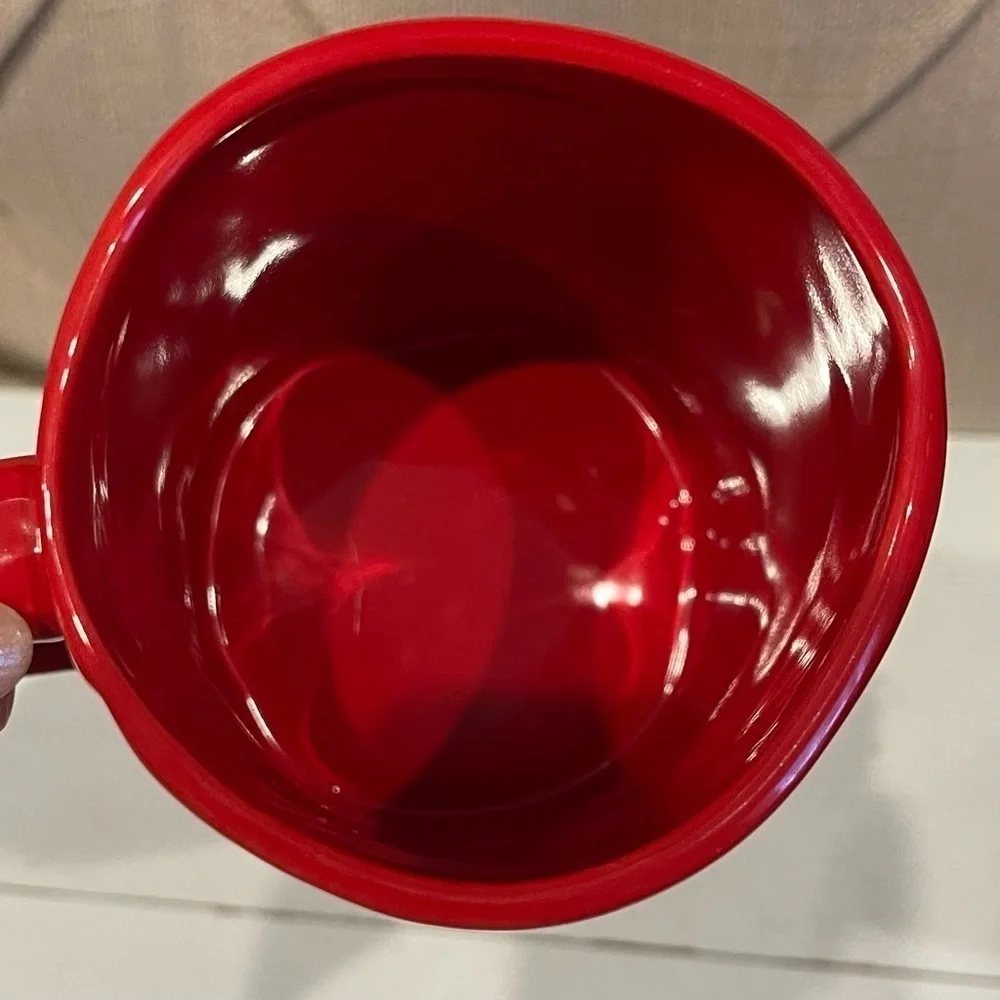 Rae Dunn By Magenta SANTA'S HELPER Red Ceramic Coffee Tea Mug